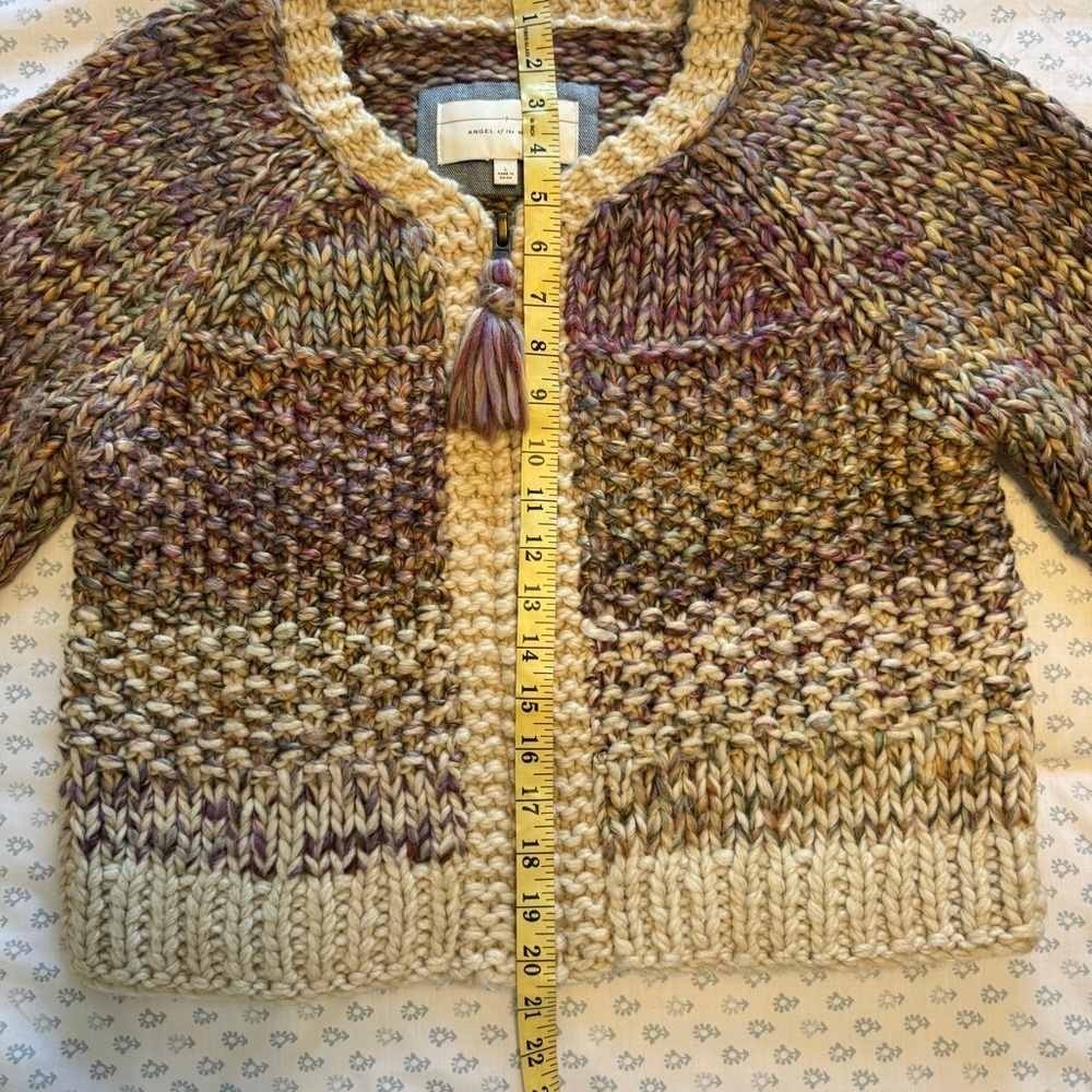 Angel Of The North by Anthropologie Chunky Multicolor Knit Large Cardigan - Picture 5 of 9